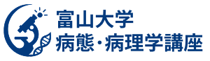 富山大学 病態病理学講座 白ロゴ