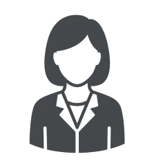 女性の医師を表すアイコン